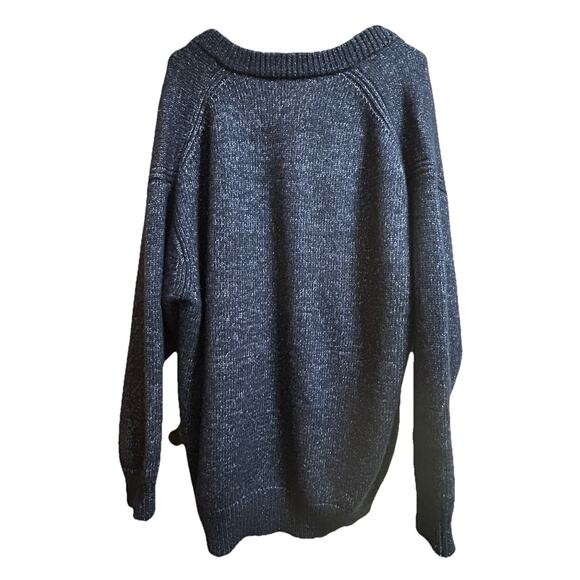 See by Chloe Women's Oversized Navy Blue Wool-Blend Sweater Jumper - Size Medium - Picture 3 of 6